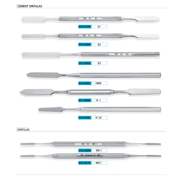 Spatules de ciment dentaire en acier inoxydable, scale dentaire et expolorers (XT-FL020)